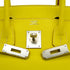 HERMES CANDY BIRKIN 30 LIME PEARL GRAY EPSOM HAND BAG 2011 SQUARE O PALLADIUM HARDWARE 90342738