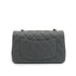 CHANEL MINI MATELASSE CHAIN SHOULDER BAG GRAY LAMB SKIN GOLD HARDWARE 90334152