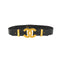 VINTEGE CHANEL BELT LEATHER COCOMARK BLACK ACCESSORY 96A 90335807