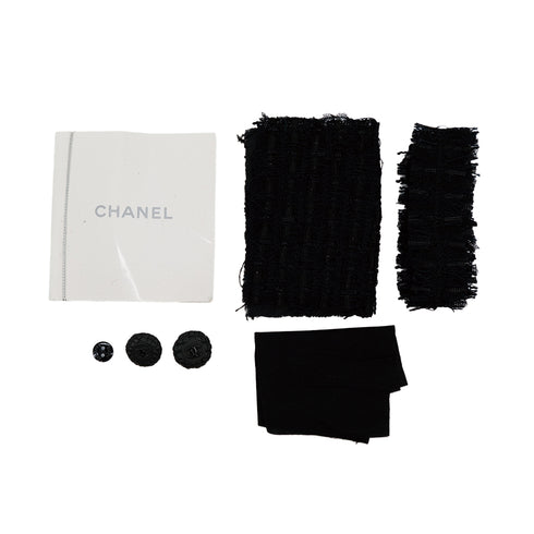 CHANEL COCO BUTTON TWEED JACKET BLACK NYLON 40 P27 RTW 90311056 - PURPOSE