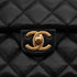 CHANEL MINI MATELASSE CHAIN SHOULDER BAG FAUX PEARL BLACK LAMB SKIN GOLD HARDWARE 90340178