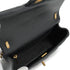 CHANEL MINI MATELASSE CHAIN SHOULDER BAG FAUX PEARL BLACK LAMB SKIN GOLD HARDWARE 90340178
