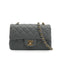 CHANEL MINI MATELASSE CHAIN SHOULDER BAG GRAY LAMB SKIN GOLD HARDWARE 90334152