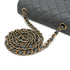 CHANEL MINI MATELASSE CHAIN SHOULDER BAG GRAY LAMB SKIN GOLD HARDWARE 90334152