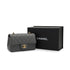 CHANEL MINI MATELASSE CHAIN SHOULDER BAG GRAY LAMB SKIN GOLD HARDWARE 90334152