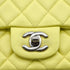 CHANEL MINI SQUARE 17 CHAIN SHOULDER BAG YELLOW LAMB SKIN SILVER HARDWARE 90333724