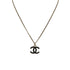 CHANEL NECKLACE COCOMARK GOLD BLACK ACCESSORY 07V 90335903