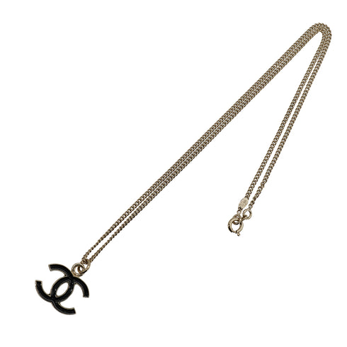 CHANEL NECKLACE COCOMARK GOLD BLACK ACCESSORY 07V 90335903