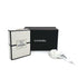 CHANEL N°5 PERFUME BOX CLUTCH CHAIN SHOULDER BAG BLACK WHITE LEATHER 90312939