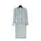 CHANEL VINTAGE COCO BUTTON JACKET SKIRT SET MULTICOLOR TWEED RTW 90311995