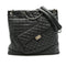 CHANEL 2.55 GIRDLE CABAS TOTE BAG LEATHER SILVER HARDWARE 90337656