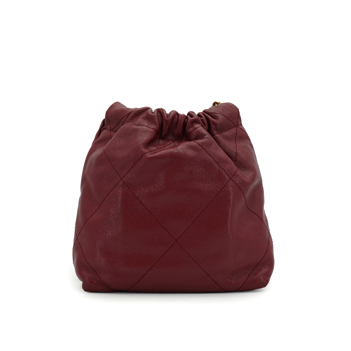 バッグ 22 CHANEL 22 MINI CHAIN SHOULDER BAG BORDEAUX CAVIAR SKIN GOLD