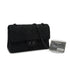 VINTAGE CHANEL 2.55 MATERASSE CHAIN SHOULDER BAG SO BLACK SUEDE BLACK HARDWARE 90346122