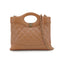 CHANEL 31 MINI SHOPPING BAG CHAIN SHOULDER BAG BEIGE LAMB SKIN GOLD HARDWARE 90335608