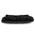 CHANEL AROUND CHAIN SHOULDER BAG BLACK LAMB SKIN SILVER HARDWARE 90344376