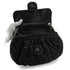CHANEL AROUND CHAIN SHOULDER BAG BLACK LAMB SKIN SILVER HARDWARE 90344376
