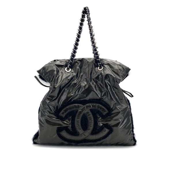 CHANEL_BIG_COCO_CHAIN_TOTE_BAG_METALLIC_GLAY_NYLON_FAR_SILVER_HARDWARE_90318519_japan