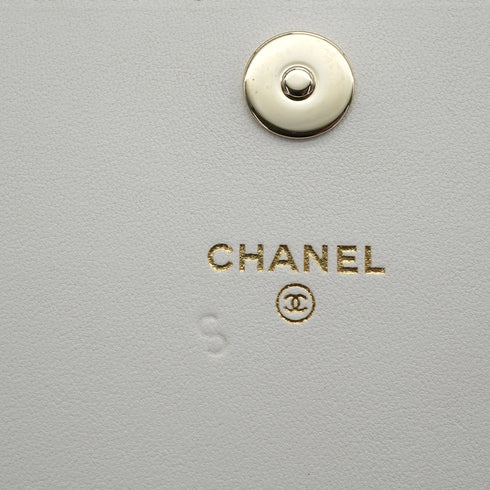 CHANEL BOOK MOTIF COCOMARK LOGO CHAIN SHOULDER BAG BLACK LAMB SKIN SILVER HARDWARE 90341721