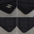 CHANEL BOOK MOTIF COCOMARK LOGO CHAIN SHOULDER BAG BLACK LAMB SKIN SILVER HARDWARE 90341721