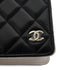 CHANEL BOOK MOTIF COCOMARK LOGO CHAIN SHOULDER BAG BLACK LAMB SKIN SILVER HARDWARE 90341721