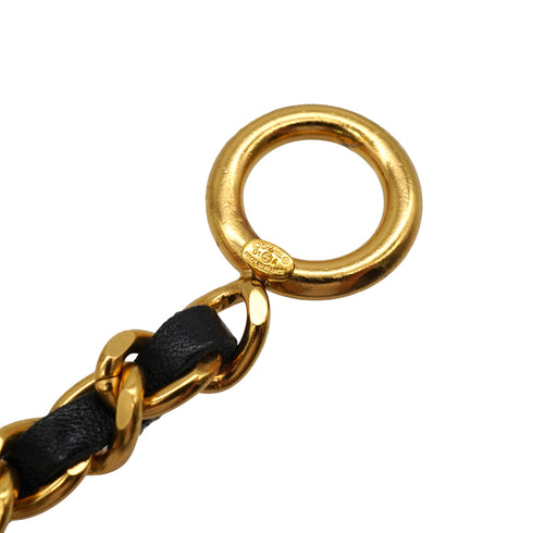 CHANEL BRACELET COCOMARK GOLD BLACK ACCESSORY 01A 90334491