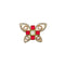 CHANEL BUTTERFLY COCOMARK BROOCH GOLD MULTICOLOR ACCESSORY A16C 90344400