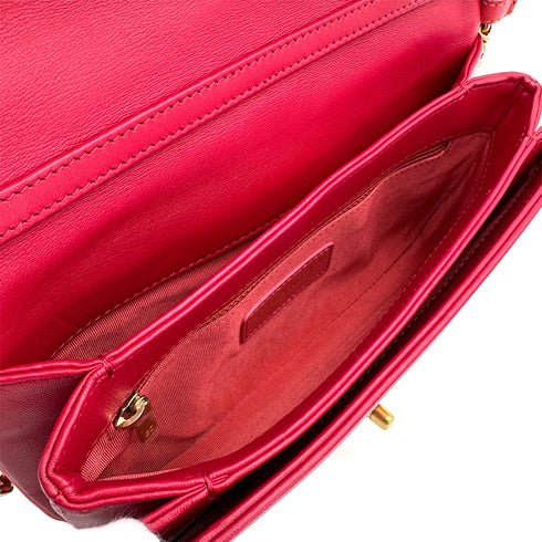 CHANEL CAMELLIA 2WAY CHAIN HAND SHOULDER BAG RED PINK VELVET GOLD HARDWARE 90318730