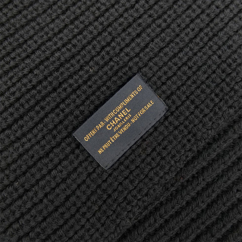 CHANEL CAMELLIA BLANKET NAVY WOOL 100% 90325360