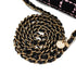 CHANEL CAMELLIA CHAIN SHOULDER BAG BLACK PINK TWEED GOLD HARDWARE 90328468