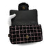 CHANEL CAMELLIA CHAIN SHOULDER BAG BLACK PINK TWEED GOLD HARDWARE 90328468