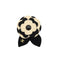 CHANEL CAMELLIA COCOMARK BROACH BLACK WHITE ACCESSORY 02A 90347162