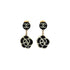 CHANEL CAMELLIA EARRINGS COCOMARK WHITE BLACK SWING ACCESSORY 03P 90340383