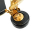CHANEL CAMELLIA EARRINGS COCOMARK WHITE BLACK SWING ACCESSORY 03P 90340383