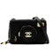 CHANEL CAMERA BAG WITH MIRROR MATELASSE CHAIN SHOULDER BAG BLACK LAMBSKIN GOLD HARDWARE 90343015