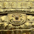 CHANEL CHAIN SHOULDER BAG GOLD CROCODILE EMBOSSED GOLD HARDWARE 90321015