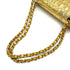 CHANEL CHAIN SHOULDER BAG GOLD CROCODILE EMBOSSED GOLD HARDWARE 90321015