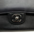CHANEL CHAIN SHOULDER BAG NAVY BLACK LEATHER RUTHENIUM HARDWARE 90317881