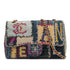 CHANEL CHAIN SHOULDER BAG PATCHWORK MULTICOLOR LEATHER DENIM TWEED SILVER HARDWARE 90342737