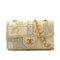 CHANEL CHAIN SHOULDER BAG PATCHWORK BEIGE TWEED GOLD HARDWARE 90344451