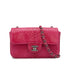 CHANEL CHAIN SHOULDER BAG PINK PYTHON SILVER HARDWARE 90319591