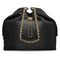 CHANEL CHANEL25 CHAIN SHOULDER BAG BLACK DENIM GOLD HARDWARE 90331857