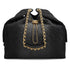 CHANEL CHANEL25 CHAIN SHOULDER BAG BLACK DENIM GOLD HARDWARE 90331857