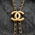 CHANEL CHANEL25 CHAIN SHOULDER BAG BLACK DENIM GOLD HARDWARE 90331857