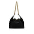 CHANEL CHANEL 25 CHAIN SHOULDER BAG BLACK CAVIAR SKIN GOLD HARDWARE 90336789