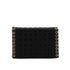 CHANEL CHOCOLATE BAR CHAIN SHOULDER BAG BLACK LAMB SKIN 90333188