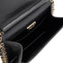 CHANEL CHOCOLATE BAR CHAIN SHOULDER BAG BLACK LAMB SKIN 90333188