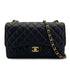 CHANEL CLASSIC FLAP JUMBO CHAIN SHOULDER BAG BLACK CAVIAR SKIN GOLD HARDWARE 90323977