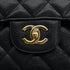 CHANEL CLASSIC FLAP JUMBO CHAIN SHOULDER BAG BLACK CAVIAR SKIN GOLD HARDWARE 90323977