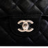 CHANEL CLASSIC FLAP JUMBO CHAIN SHOULDER BAG BLACK CAVIAR SKIN SILVER HARDWARE 90342415