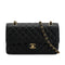 VINTEGE CHANEL CLASSIC FLAP MEDIUM CHAIN SHOULDER BAG BLACK CAVIAR SKIN GOLD HARDWARE 90335591
